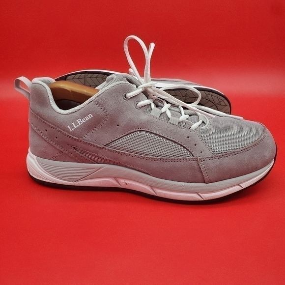LL Bean Shoes Men\'s 10M Gray Suede Mesh Comfort Fitness Walking Sneaker main image 9